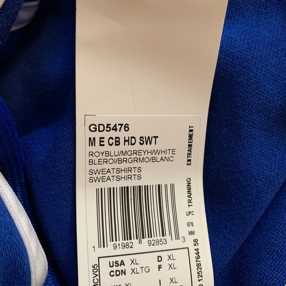 New Adidas Pullover Hoodie - Picture 4 of 5